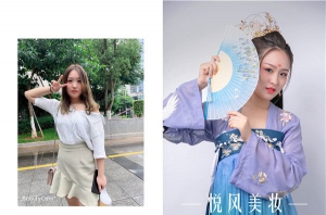 2019年6月南宁悦风美妆学院“夏颜杯“新娘妆作品评选