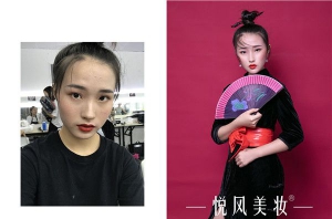 2019年6月南宁悦风美妆学院“韵染杯“彩妆作品评选